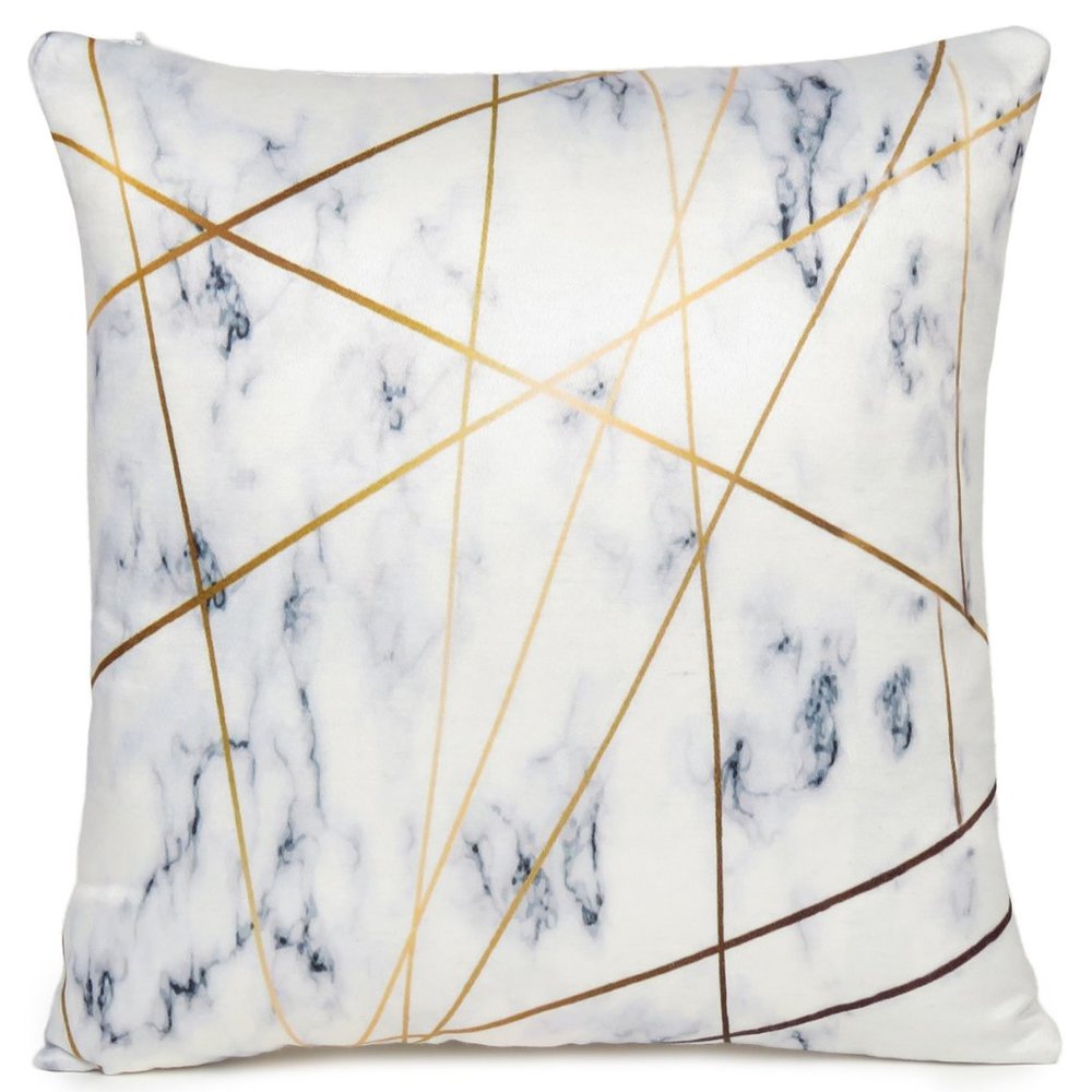 Oussum Home Decorative Geometric Digital Print Cushion Pillow Cover for Sofas